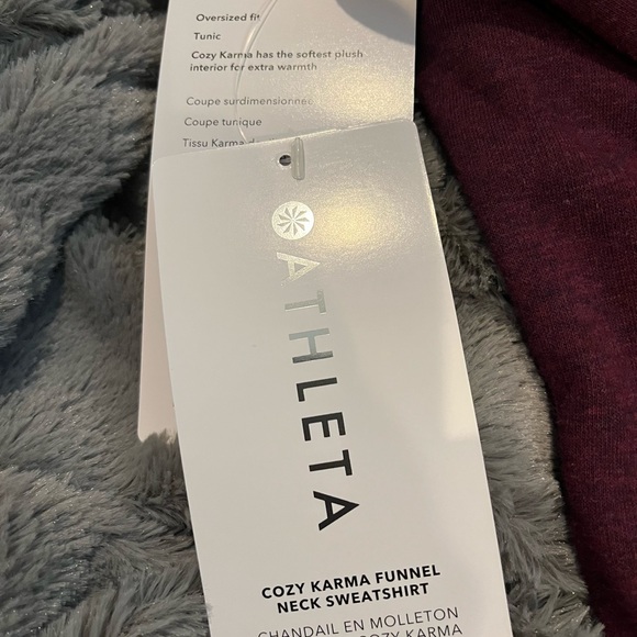 NWT Athleta Cozy Karma Funnel Neck Sweatshirt Size XS - Picture 8 of 11